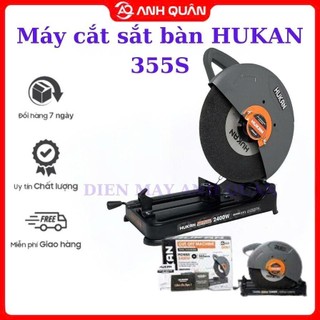  Máy cắt sắt bàn HUKAN 355S Công suất 2400w Đường kính đĩa 355 