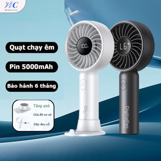  máy quạt cầm tay quạt cầm tay mini sạc điện cây quạt cầm tay Pin lớn 5000mah Gió mạnh và yên tĩnh 