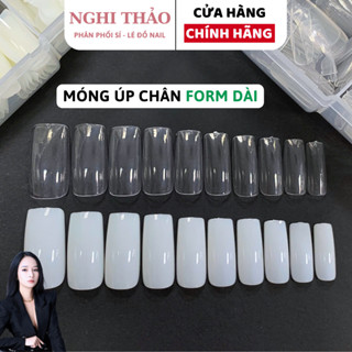 Móng úp chân dài JELIVA đủ size hộp 500 móng Nghi Thảo Nails