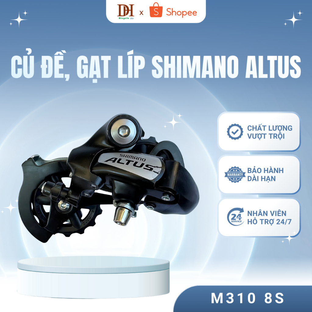 Củ đề/ gạt líp xe đạp SHIMANO ALTUS M310 8S hàng chính hãng