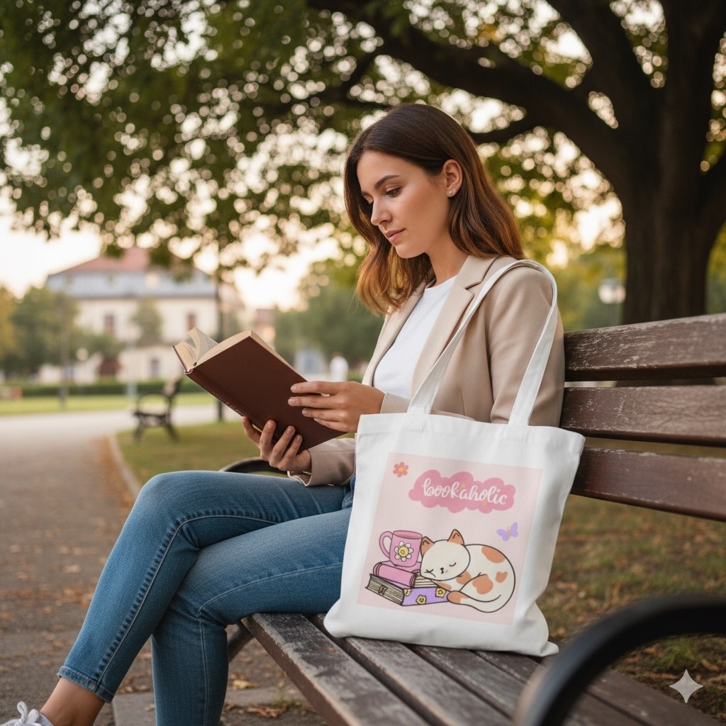 Túi Canvas, Túi Vải Bố, Túi ToTe Cỡ Đại Dài 38cm x Rộng 33cm Đựng Đồ Cá Nhân, Du Lịch Chất Cotton