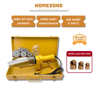 Máy Hàn Nhiệt Ống Nước PPR PE PPC 800W/1000W 20-25-32-40-50-63mm - Làm Nóng Ống Nhanh