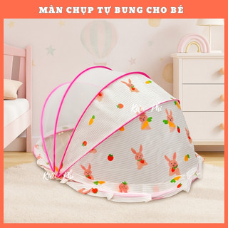 Màn chụp cho bé gấp gọn, mùng chụp cho bé ngủ chống muỗi, dùng cho giường và nôi cũi