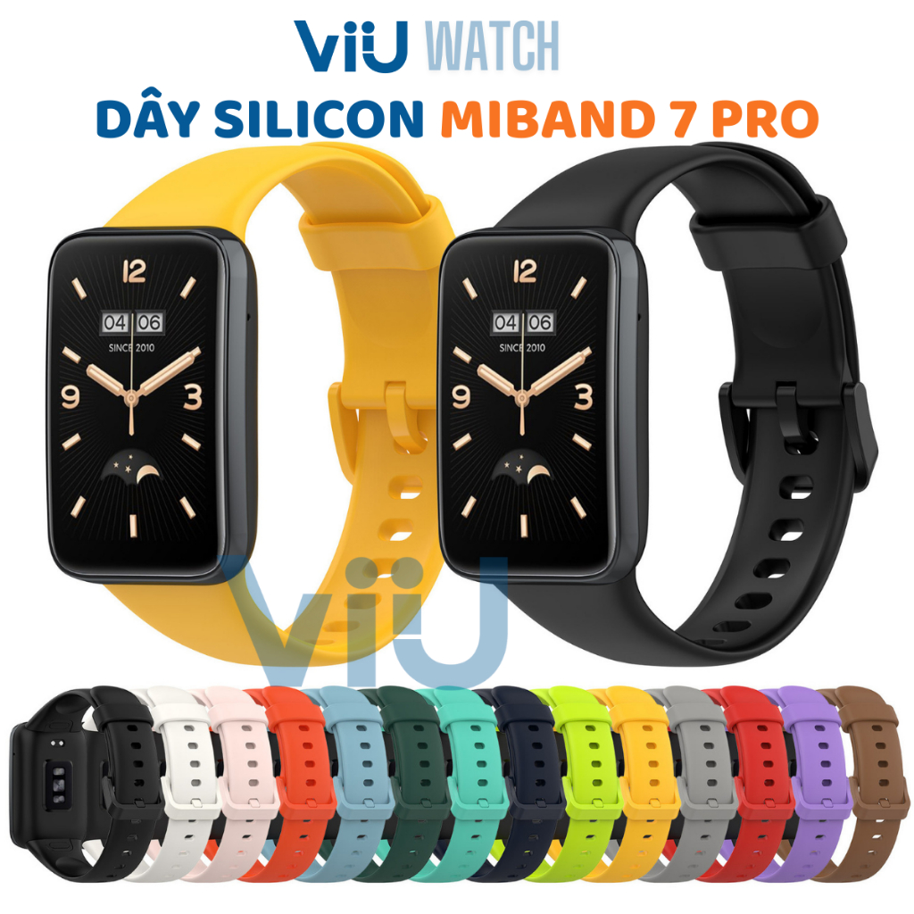 Dây Đeo Silicon Cao Cấp Dùng Cho Vòng Tay Miband 7 Pro Mi7Pro ViiU MB04