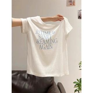 Áo thun nữ lệch vai ngắn tay chất xược giấy MENINA áo thun nữ trễ vai dáng rộng thời trang. 
