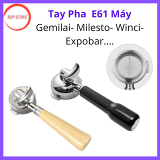 Tay Cầm Máy Pha Cà Phê Winci, Gemilai 3605-3005E-3200, Tay Pha Inox 58mm HTG PCF05