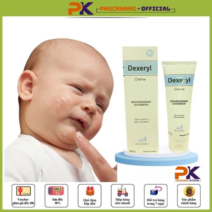 Kem Dưỡng Dexery 250g Cream Pháp Dưỡng Ẩm, Dưỡng Da Cho Da Khô Nẻ chính hãng Pháp 100%