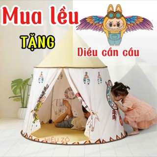 Lều thổ dân hình hình lâu đài, lều vải khung thép - Ngôi nhà riêng cho Bé tự do và Sáng Tạo