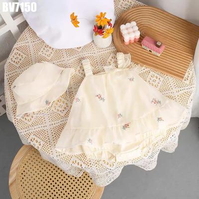 Body Váy Tua Rua Viền Ren Cổ Yếm Cho Bé Gái Sơ Sinh 1 2 Tuổi MINTSCLOSET Quảng Châu - BV7192