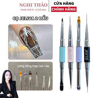 Cọ vẽ nail 2 đầu JELIVA Nghi Thảo