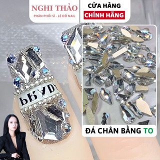 Đá khối nail chân bằng mix 100 viên size to Nghi Thảo