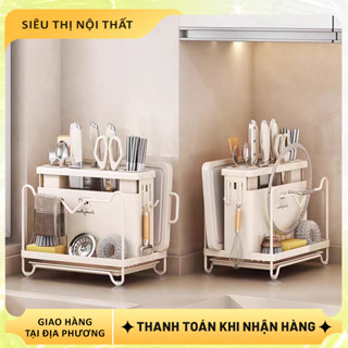 KỆ ĐỂ DAO THỚT Giá để dao đũa thớt, kệ để dao thớt đũa kéo nhà bếp đa năng
