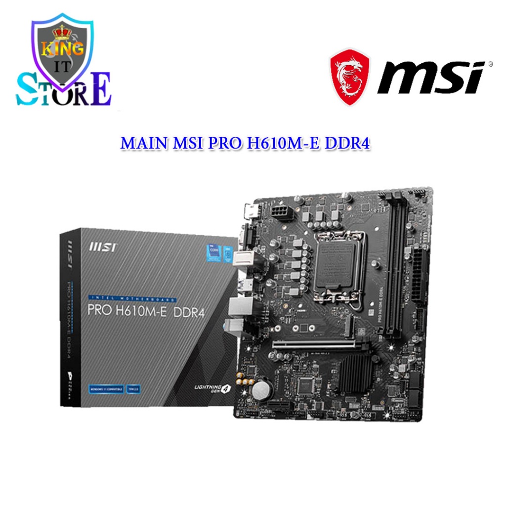 Main MSI Pro H610M-E DDR4 Chính hãng