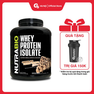 Sữa tăng cơ NutraBio Whey Protein Isolate nhập khẩu Mỹ, hỗ trợ tập gym phát triển cơ bắp - Gymstore