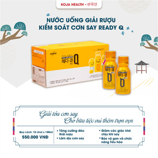  Nước uống giải rượu kiểm soát cơn say Hàn Quốc Ready Q – 10 chai x 100ml jung kwan jang 