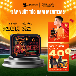 Sáp vuốt tóc nam Menitems, sáp dưỡng tạo kiểu Clay, giúp giữ nếp tạo kiểu tự nhiên hương thơm lôi cuốn