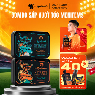 Combo Sáp vuốt tóc Menitems, sáp vuốt tóc nam giữ nếp tạo kiểu tự nhiên đến 10H lưu hương nước hoa