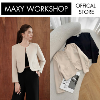Áo khoác nữ tay dài dáng ngắn Cropped Jacket Maxy Workshop
