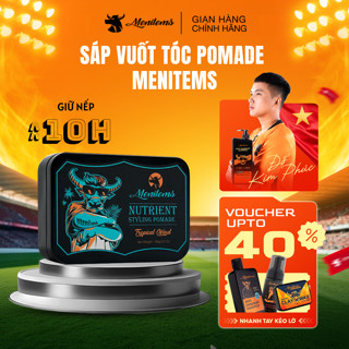 Sáp vuốt tóc Menitems, sáp vuốt tóc pomade, giữ nếp tóc, tạo kiểu tự nhiên 10h, nước hoa lưu hương lâu Tropical Wind