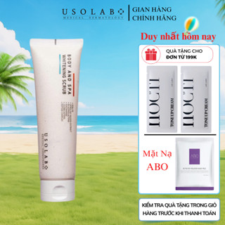 Kem tẩy tế bào chết body USOLAB - Whitening Scrub Giúp dưỡng trắng da toàn thân, giảm mụn mờ thâm 200ml