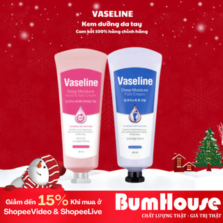  Kem Dưỡng Da Tay & Chân Cấp Ẩm Da Vaseline Deep Moisture Hand & Nail Foot Cream 60ml 