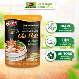 Gói gia vị nấu Nước Dùng hoàn chỉnh Barona - Lẩu Thái 180g/gói