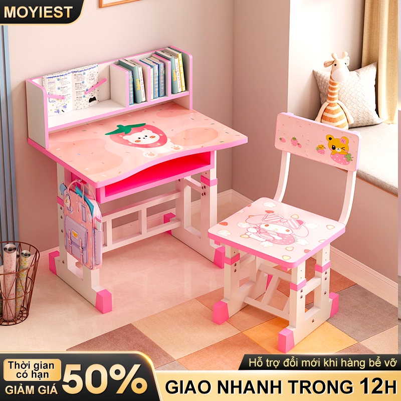 MY Bộ bàn học cho bé Bàn học chống gù có giá sách,Kèm Có Điều Chỉnh Được Độ Cao Thấp Giá tốt | BigBuy360 - bigbuy360.vn