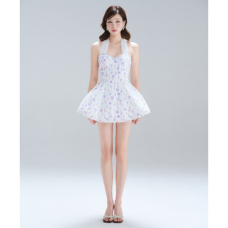  Petaline Halter Dress – Đầm cổ yếm ngắn hoạ tiết hoa nhí Glorious dáng tiểu thư siêu xòe 