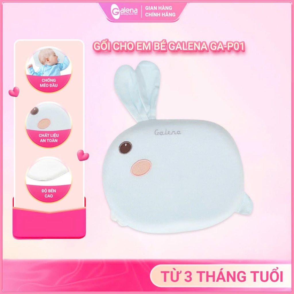Gối cao su non Galena cho bé ( hình thỏ )