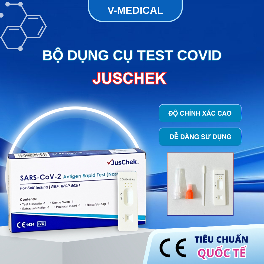 [QUÀ TẶNG] Que test Covid 19 SARS-CoV-2 độ chính xác cao, test nhanh Covid tại nhà