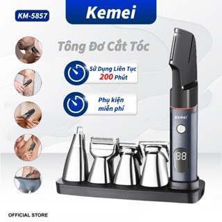  KEMEI  Máy cạo râu nam đa Năng điện 4 in 1,máy tỉa lông mũi,tông đơ cạo lông nách vùng kín KM-5857 