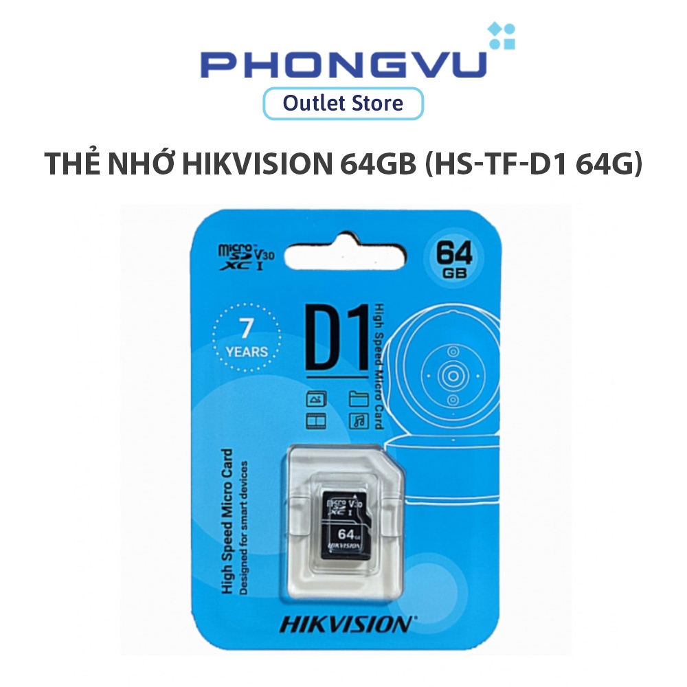 ( Quà Tặng) Thẻ nhớ Hikvision 64GB (HS-TF-D1 64G)