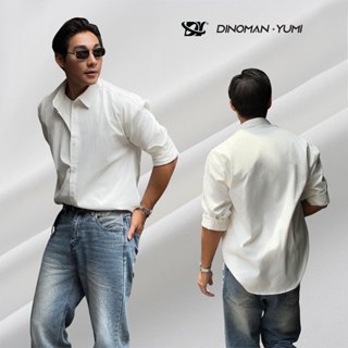  Áo Sơ Mi Dài Tay Dinoman Kaki Cotton Thấm Hút Tốt Mềm Đứng Form Tôn Dáng Oversize Nam Nữ SM011-3 