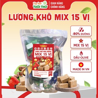 Túi Zip 1kg Lương khô Mix 15 vị 1kg Vị Hạt Dinh Dưỡng Và Trái Cây Bổ Sung Năng Lượng Ăn Vặt Thay Bữa