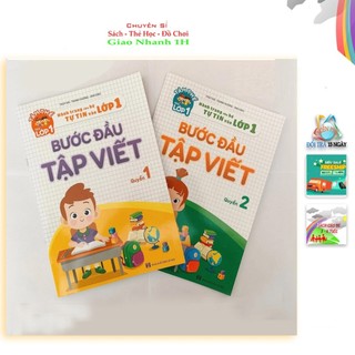 BÉ BƯỚC ĐẦU Tập Viết (2 Quyển) | Bé 3/4/5/6 Tuổi Cầm Bút Đúng – Nét Đẹp Luyện Nét Cơ Bản, Chữ & Số