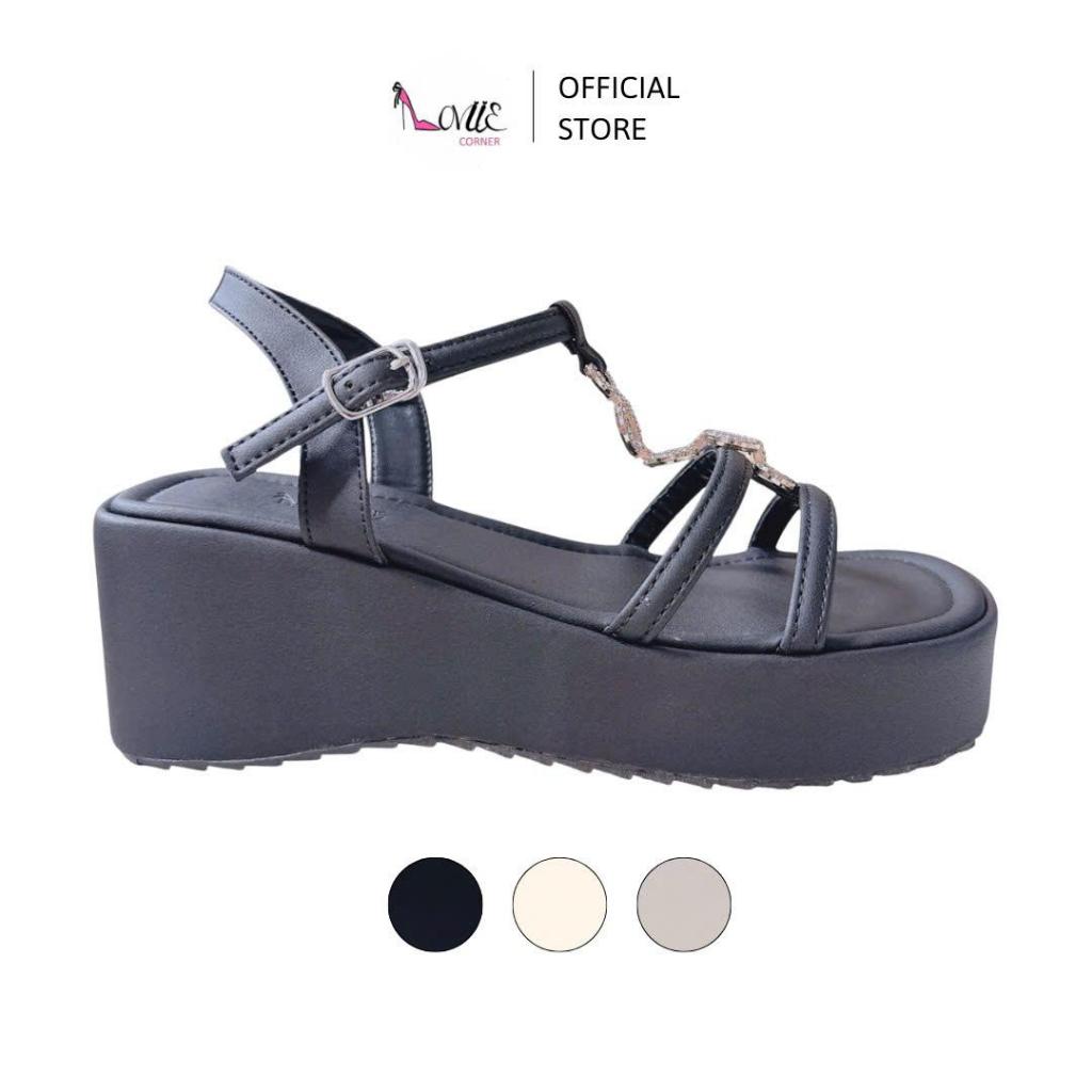 LOVIIECORNER - GIÀY SANDAL ĐẾ XUỒNG MŨI VUÔNG THANH LỊCH - SANDAL XUỒNG ĐẾ BẰNG 6 PHÂN  - S250808 - 