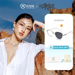 Kính Mắt Mèo Đổi Màu Kim Loại HMK Eyewear 0 Độ Thời Trang Trendy Cho Nữ - DM255001