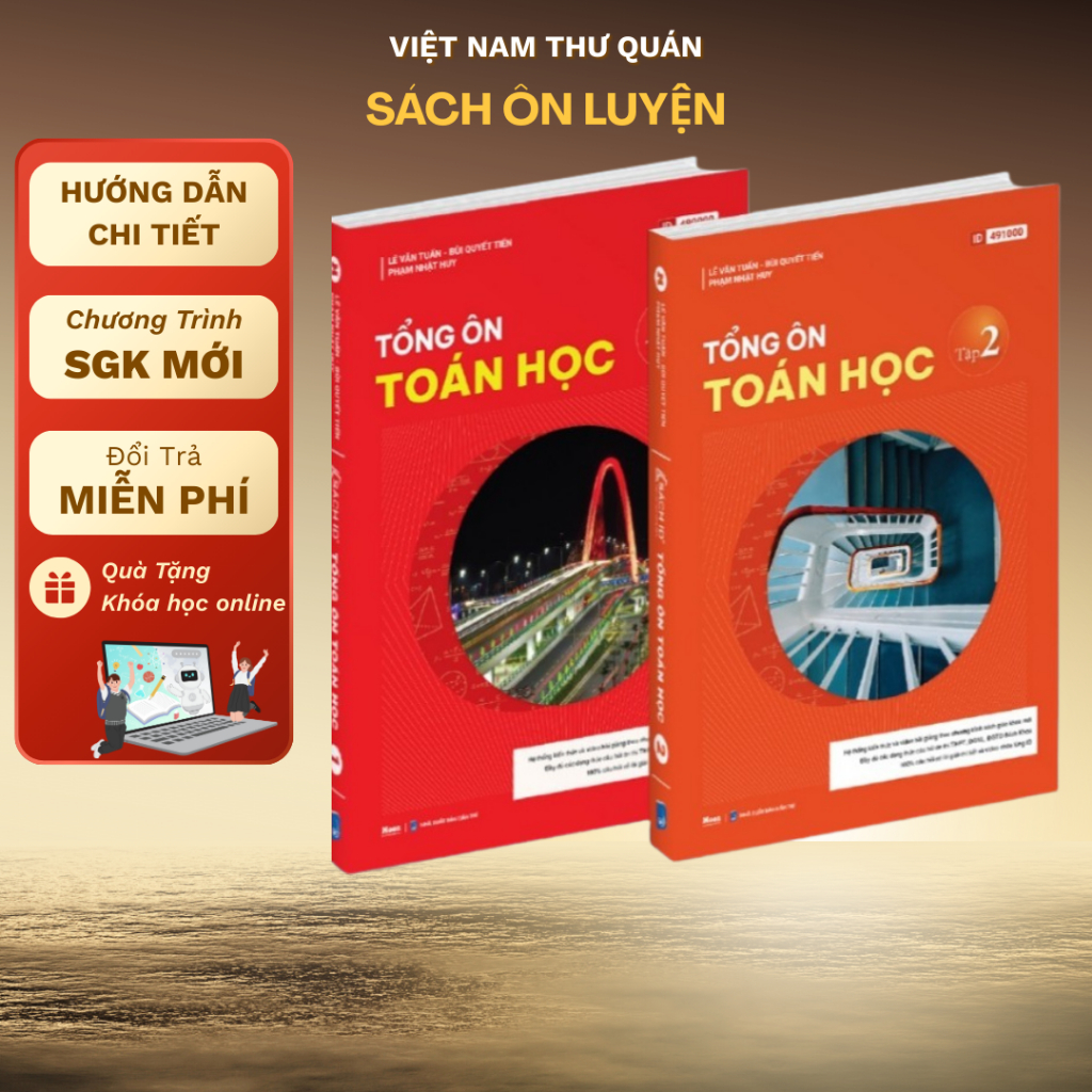 Sách - Tổng ôn toán học lớp 12, Luyện thi THPT quốc gia môn toán -  MB