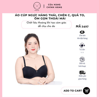 Mã 2497 – Áo lót bigsize, cúp C, có gọng, mút mỏng, nâng quả, tạo khe, mặc thoải mái