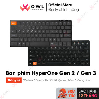 Bàn phím không dây HyperWork HyperOne Gen 2 / Gen 3 (Hàng chính hãng)