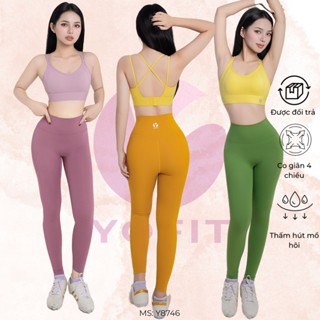 Set quần áo tập Yoga Gym Pilates thun Fabrics Yofit - Y8746