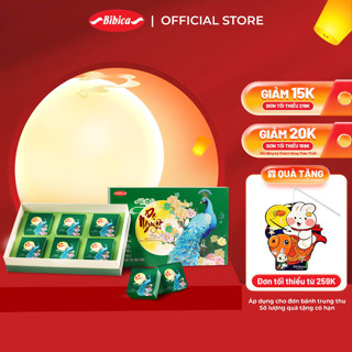 Bánh Trung Thu Dinh Dưỡng Cao Cấp Bibica Dạ Nguyệt Khổng Tước 480g