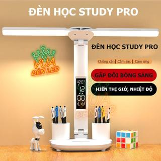  Đèn Học Để Bàn Bảo Vệ Mắt VUA ĐÈN LED - Pin Tích Điện Cảm Ứng Chỉnh Màu Chế Độ Sáng 