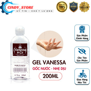 [ Chính Hãng ] Gel Bôi Trơn Gốc Nước Vanessa 200ml Xuất Xứ Nhật Bản – Dưỡng Ẩm Dịu Nhẹ, Êm Ái Tự Nhiên.