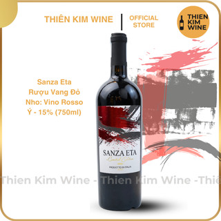 [Chính Hãng] - Rượu Vang Đỏ Ý Sanza Eta Limited Edition Vino Rosso - 750ml (15%) Chai To