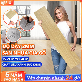  Sàn nhựa giả gỗ giá rẻ  bóc dán sẵn keo tự thi công. Dài 91,4cm rộng 15,2cm độ dày đủ 2mm Dính chặt cực tốt BH 2 năm 