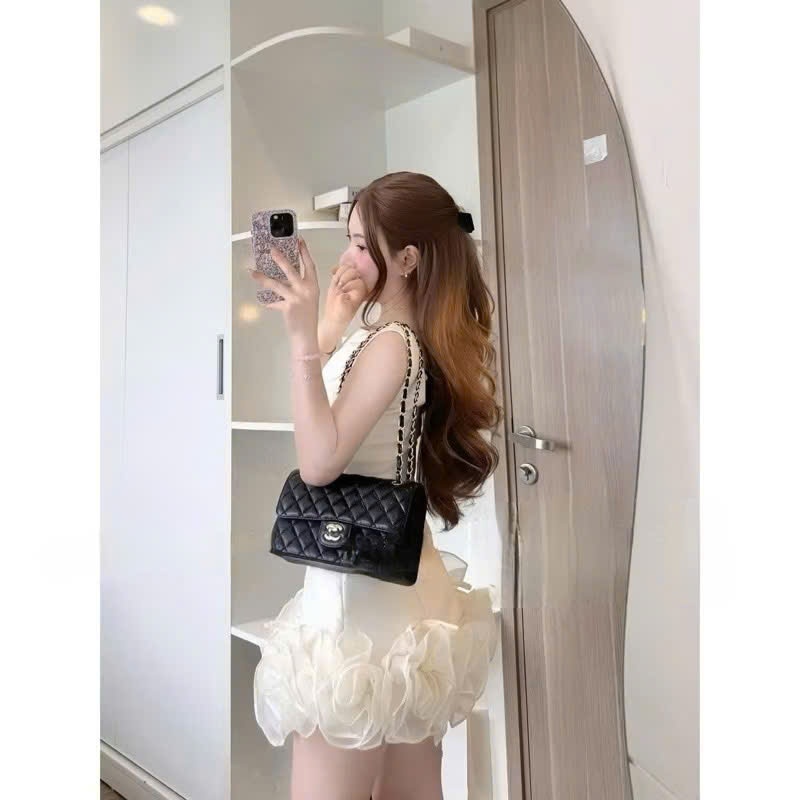 Đầm nữ thiết kế cổ thuyền ôm BODY bèo tầng lai LUCKY DRESS | BigBuy360 - bigbuy360.vn