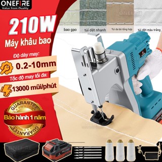 Máy khâu bao cầm tay bằng pin 10 cell,Máy may bao tải cầm tay Máy may bao bì tự động tốc độ cao,3 cuộn chỉ khâu