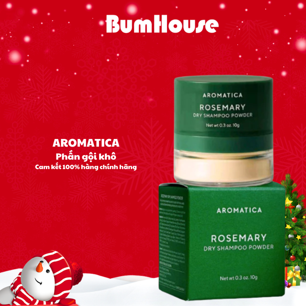 Phấn gội đầu khô AROMATICA ROSEMARY DRY SHAMPOO POWDER - 10g