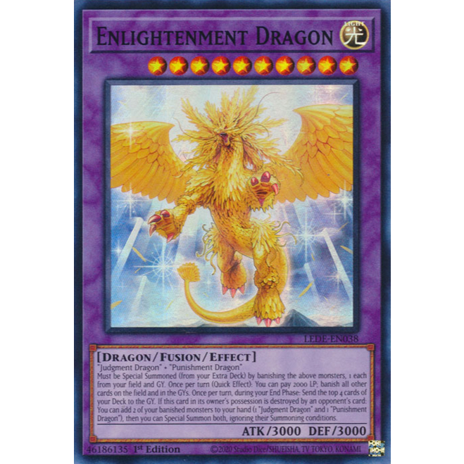 thẻ bài Yugioh chính hãng Enlightenment Dragon MP25-EN189 ultra x1 card